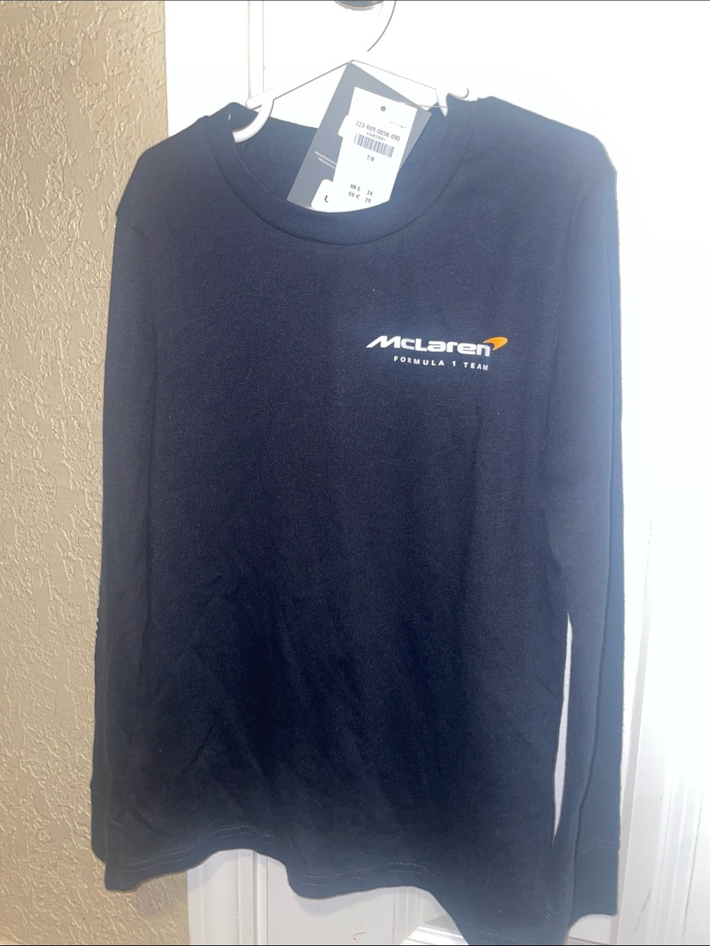 abercrombie kids Black Long Sleeve McLaren Logo Tee